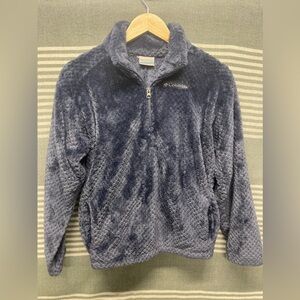 Columbia Gray Quarter Zip Fleece‎ Size L